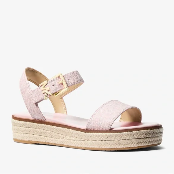 Michael Kors Pink Sandals with Ankle Strap - Picture 1 of 4